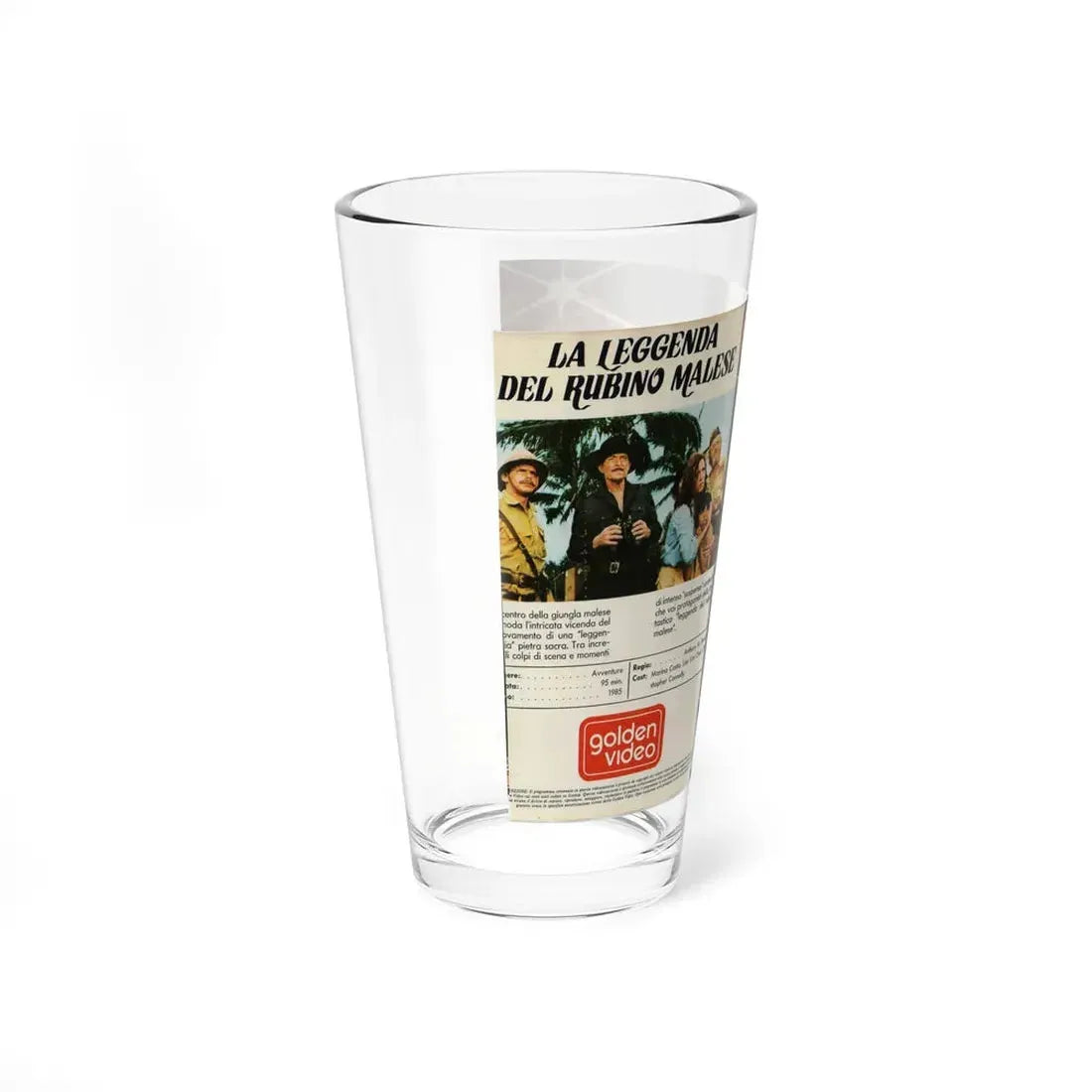 LA LEGGENDA DEL RUBINO MALESE (VHS COVER) Pint Glass 16oz - Go Mug Yourself