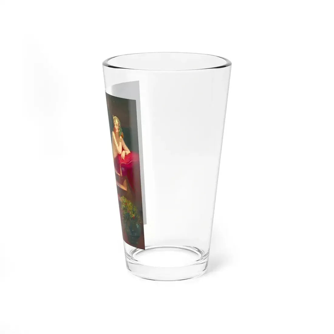Lady and Peacock - Pint Glass 16oz - Go Mug Yourself