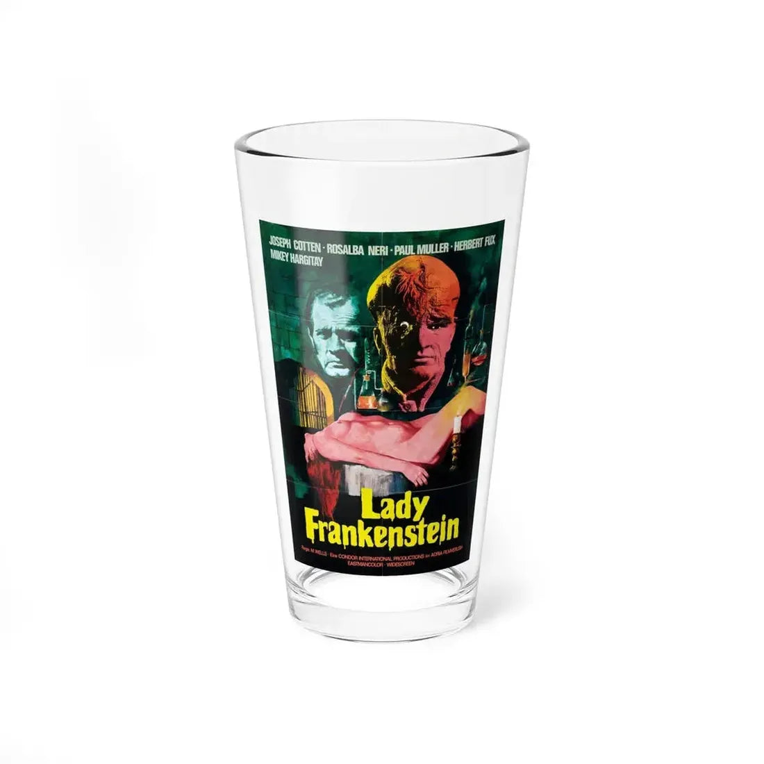 LADY FRANKENSTEIN (2) 1971 Movie Poster - Pint Glass 16oz 16oz - Go Mug Yourself