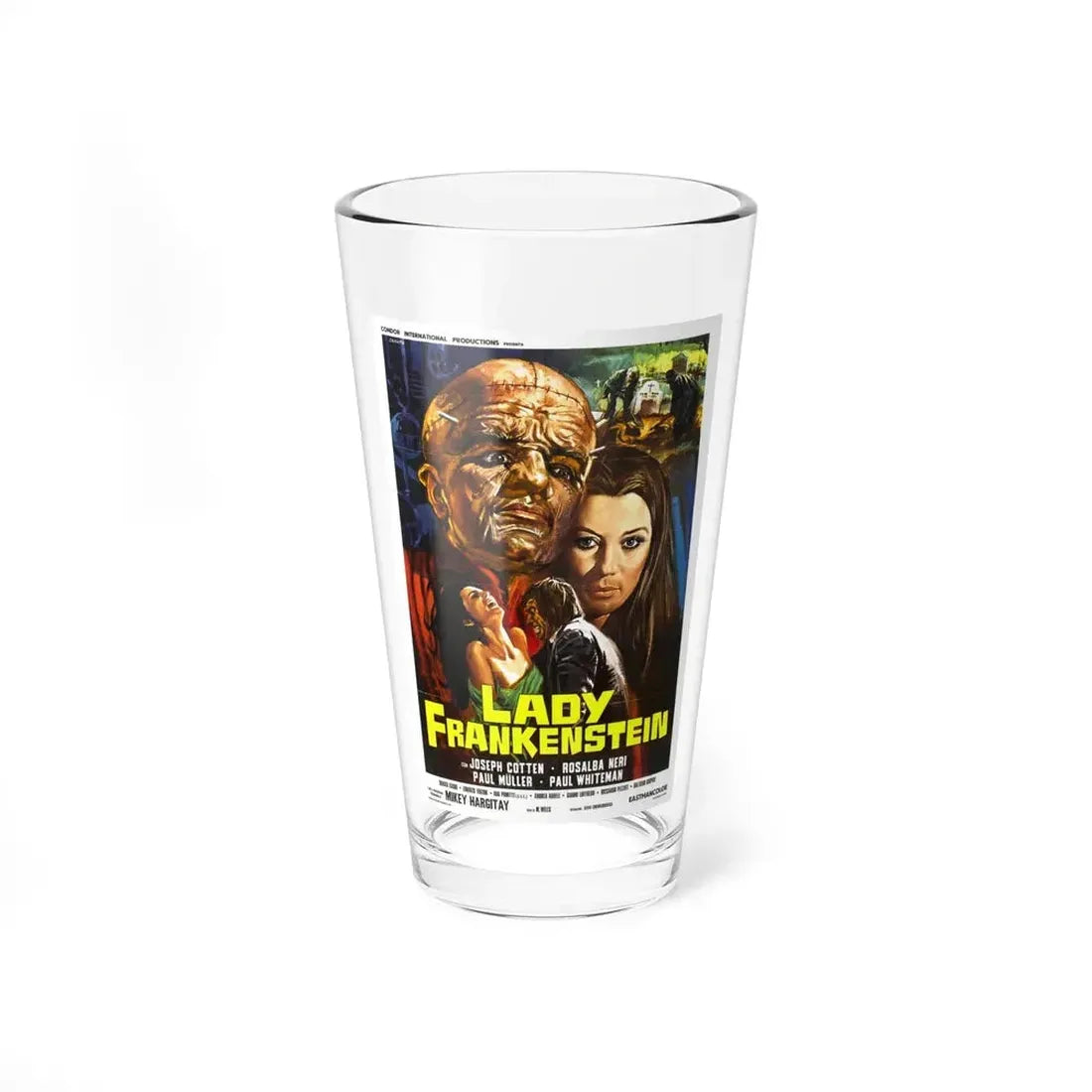LADY FRANKENSTEIN (3) 1971 Movie Poster - Pint Glass 16oz 16oz - Go Mug Yourself