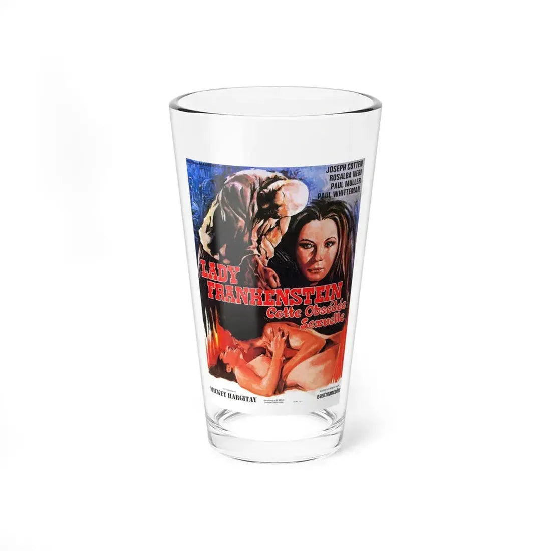LADY FRANKENSTEIN (FRENCH) 1971 Movie Poster - Pint Glass 16oz 16oz - Go Mug Yourself