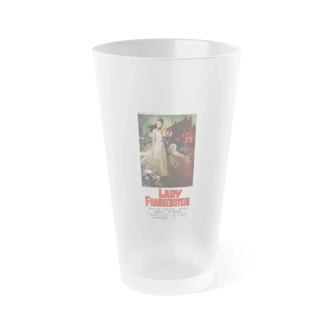 LADY FRANKENSTEIN (ITALIAN) 1971 Movie Poster - Frosted Pint Glass 16oz 16oz Frosted - Go Mug Yourself