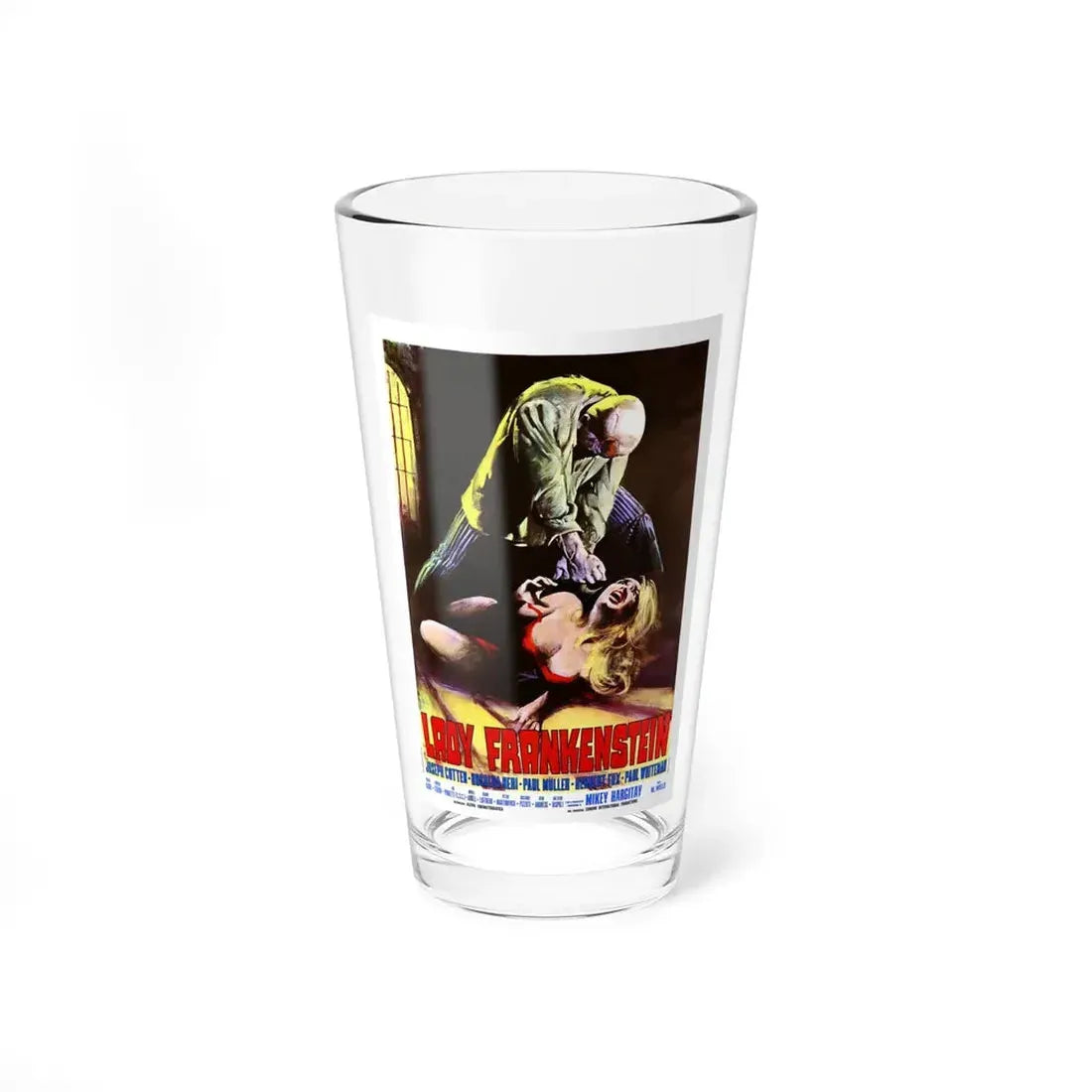 LADY FRANKENSTEIN (ITALIAN) 2 1971 Movie Poster - Pint Glass 16oz 16oz - Go Mug Yourself