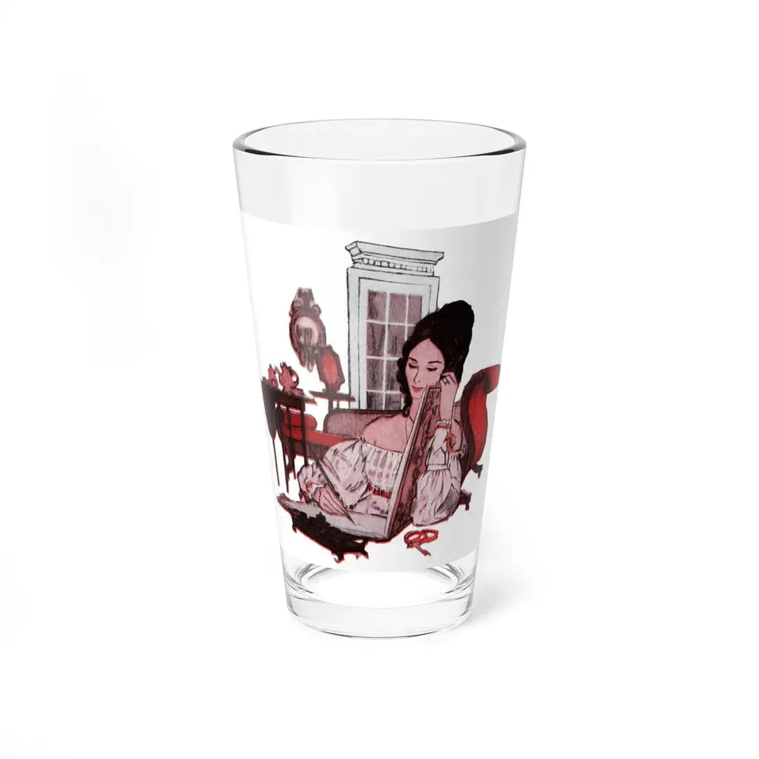 Lady from Boston (1), Cosmopolitan, February 1962 - Pint Glass 16oz 16oz - Go Mug Yourself