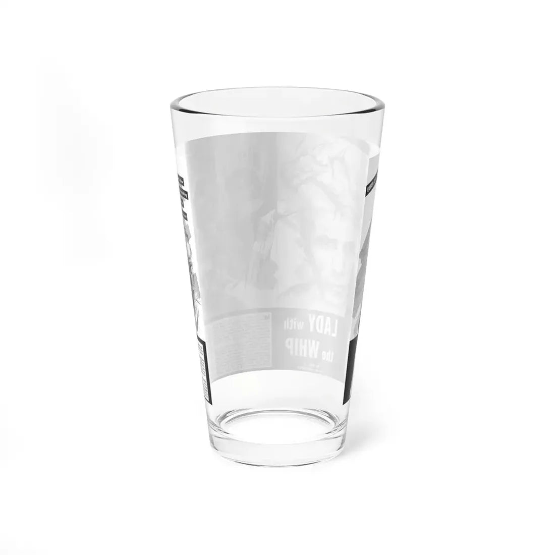 Lady with the Whip, Real Men, December 1958 - Pint Glass 16oz - Go Mug Yourself