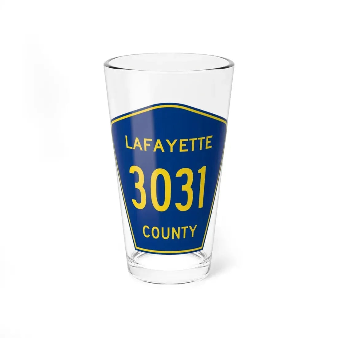 Lafayette County Route 3031 MS (Mississippi) (Road Sign) Pint Glss 16oz 16oz - Go Mug Yourself