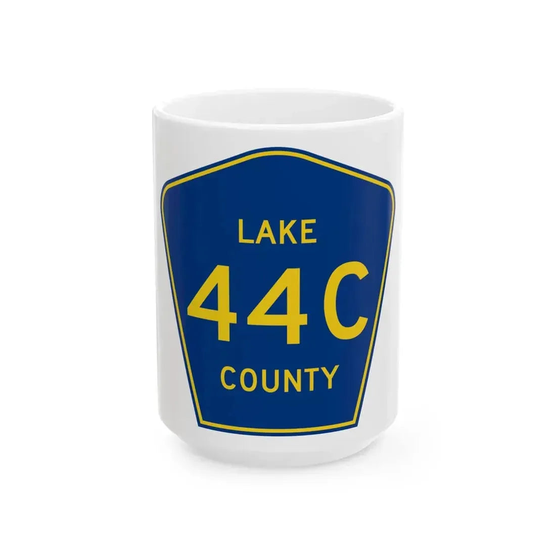 Lake County 44C (Florida) (Road Sign) White Coffee Mug 15oz - Go Mug Yourself