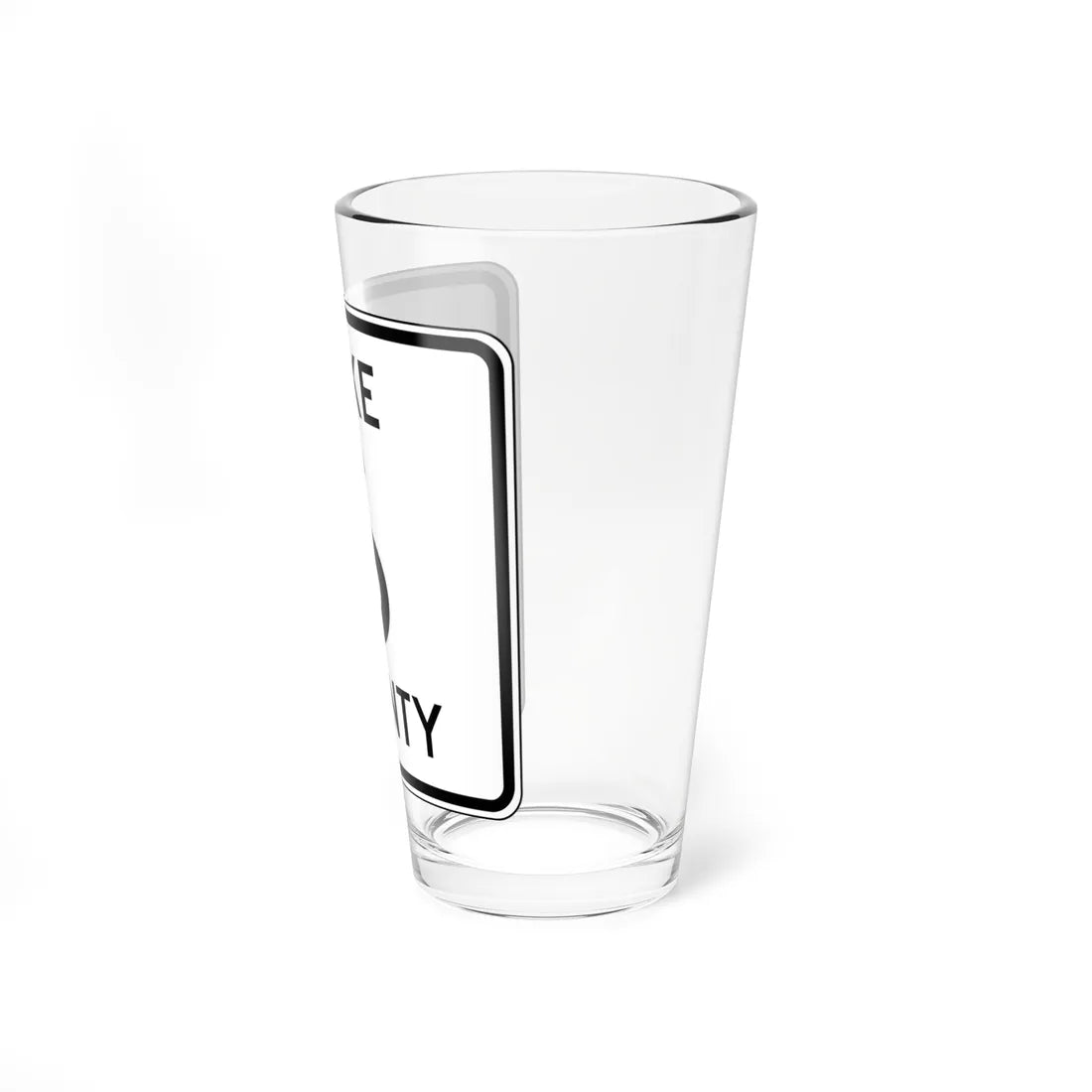 Lake County Route 6 MN (Minnesota) (Road Sign) Pint Glass 16oz - Go Mug Yourself