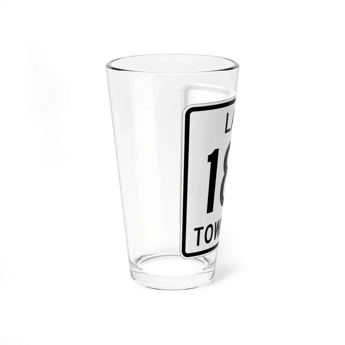 Lake Township Route 185 Logan County Ohio (Ohio) (Road Sign) Pint Glss 16oz - Go Mug Yourself