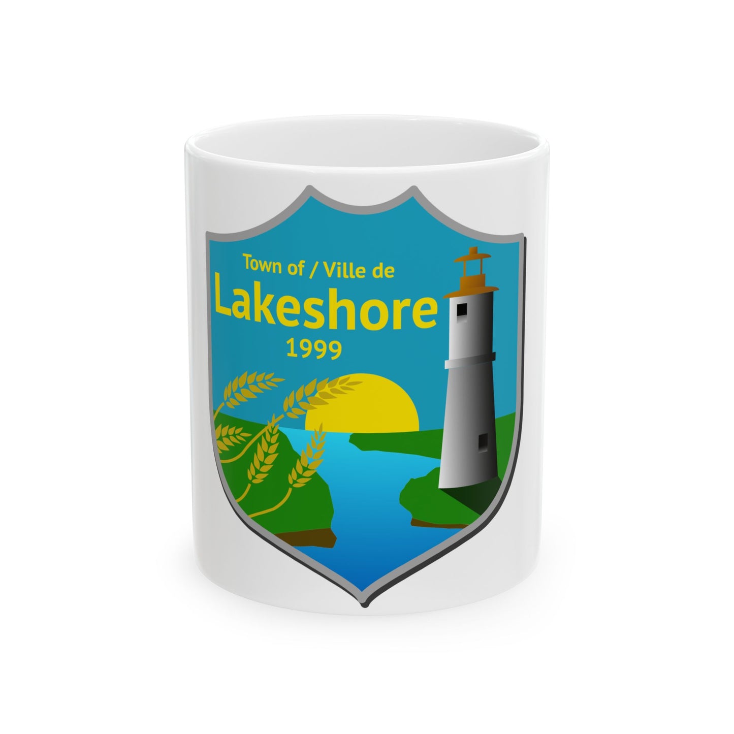 Lakeshore Ontario Flag (Canada) White Coffee Mug-11oz-Go Mug Yourself