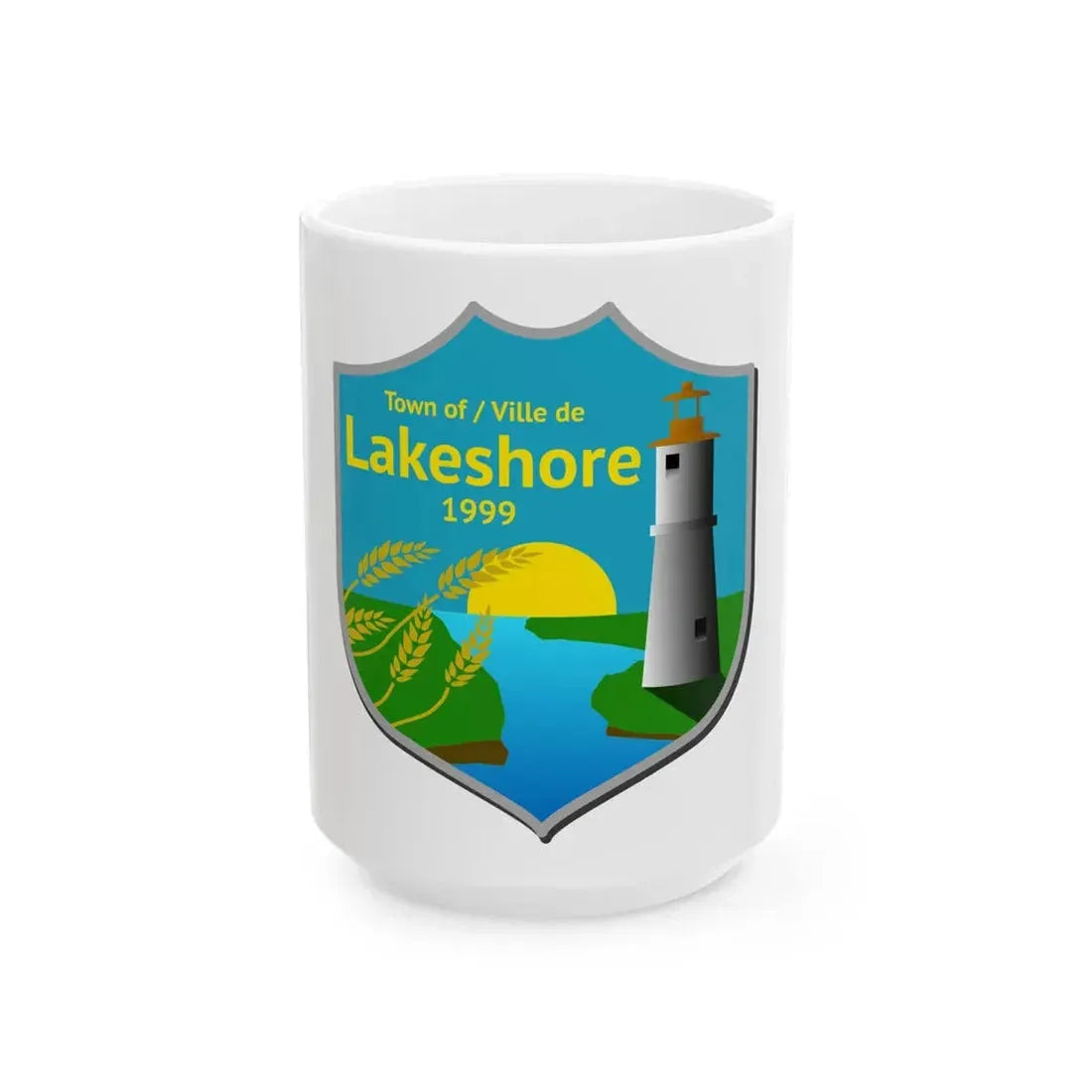 Lakeshore Ontario Flag (Canada) White Coffee Mug 15oz - Go Mug Yourself