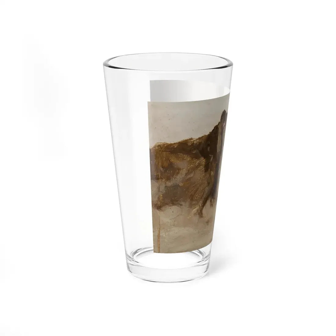 Landscape with Couple, preliminary painting - Pint Glass 16oz - Go Mug Yourself