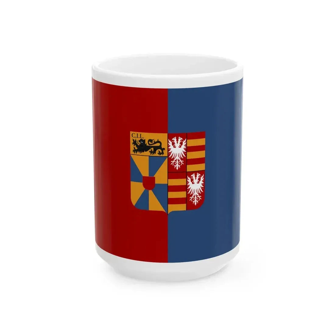 Langemark-Poelkapelle vlag (Belgium) White Coffee Mug 15oz - Go Mug Yourself