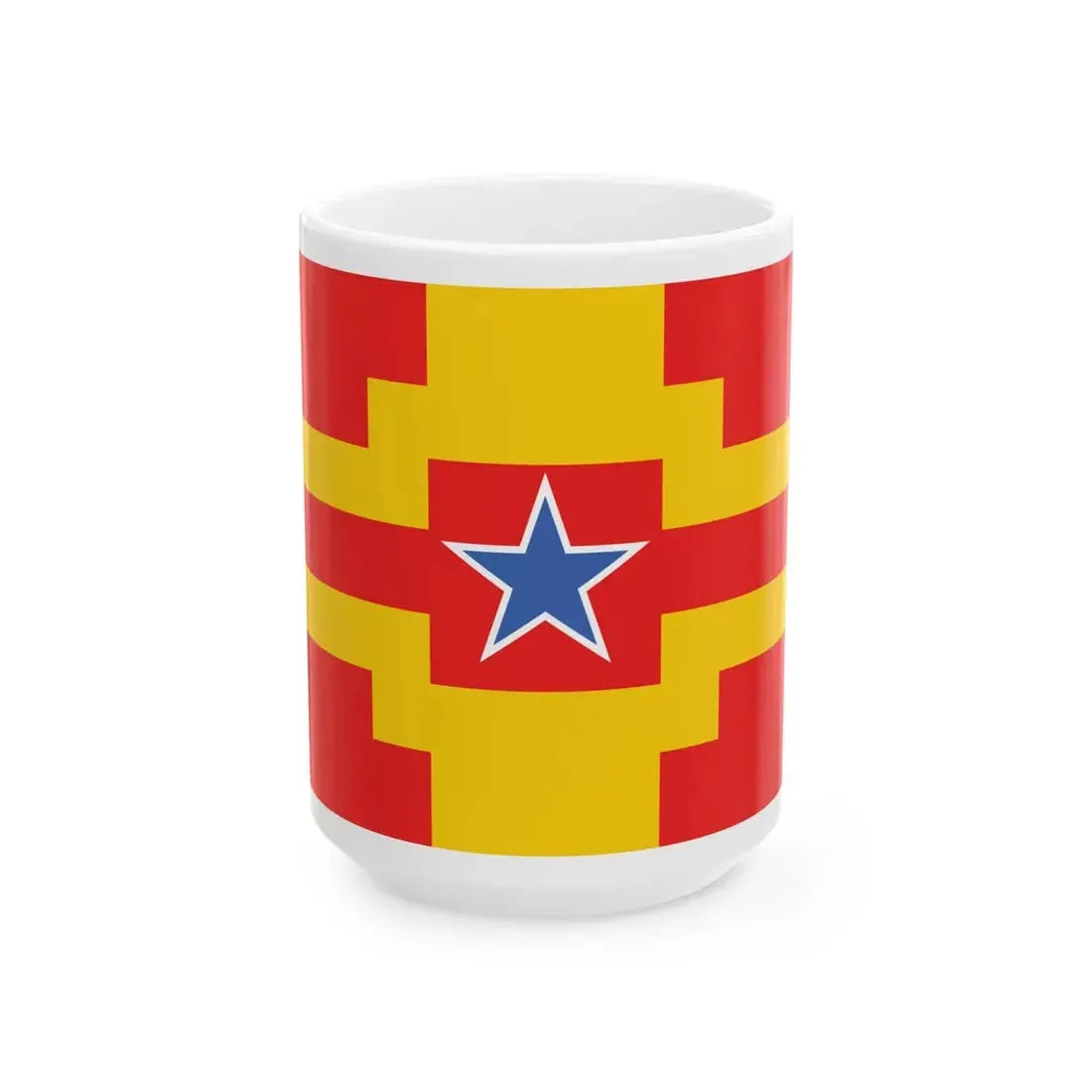 Langley British Columbia flag (Canada) White Coffee Mug 15oz - Go Mug Yourself