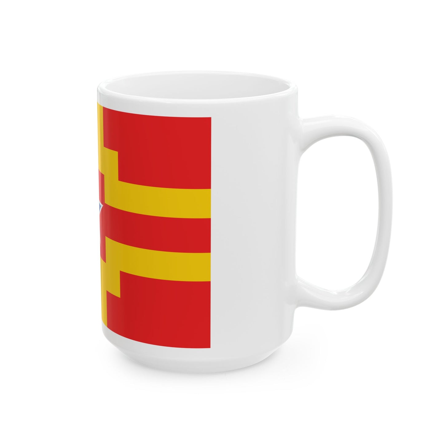 Langley British Columbia flag (Canada) White Coffee Mug-Go Mug Yourself