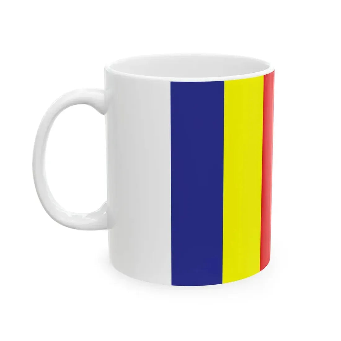 Lao buddhist flag (Laos) White Coffee Mug - Go Mug Yourself