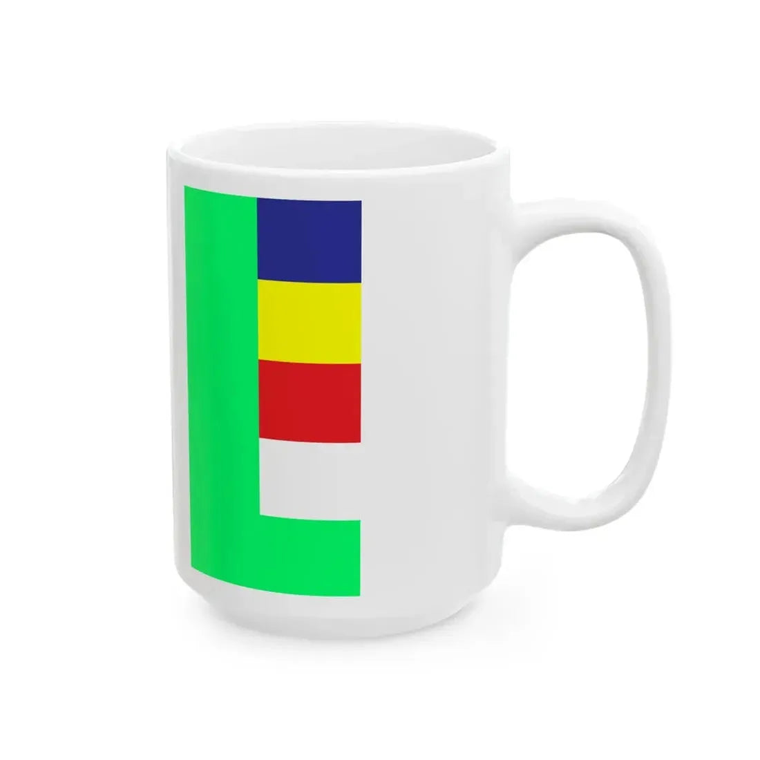 Lao buddhist flag (Laos) White Coffee Mug - Go Mug Yourself