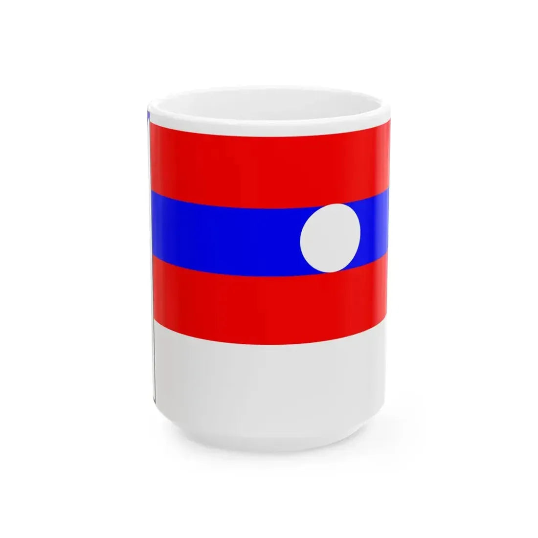 Lao tricolor (Laos) White Coffee Mug 15oz - Go Mug Yourself