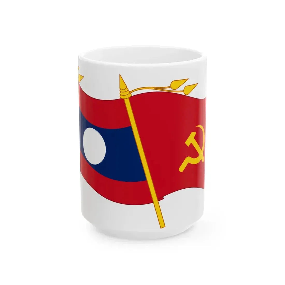 Laos congress flags (Laos) White Coffee Mug 15oz - Go Mug Yourself