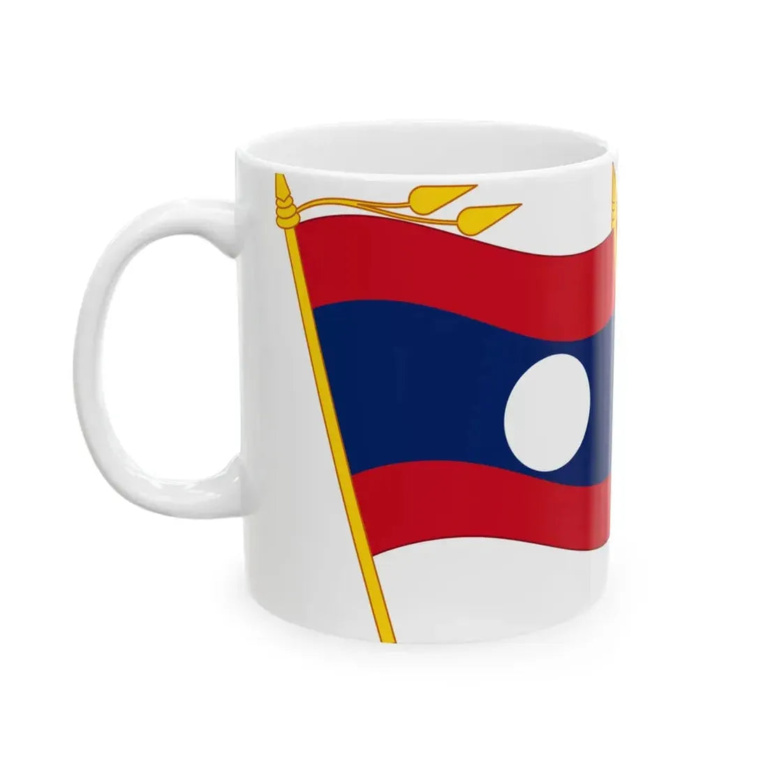 Laos congress flags (Laos) White Coffee Mug - Go Mug Yourself