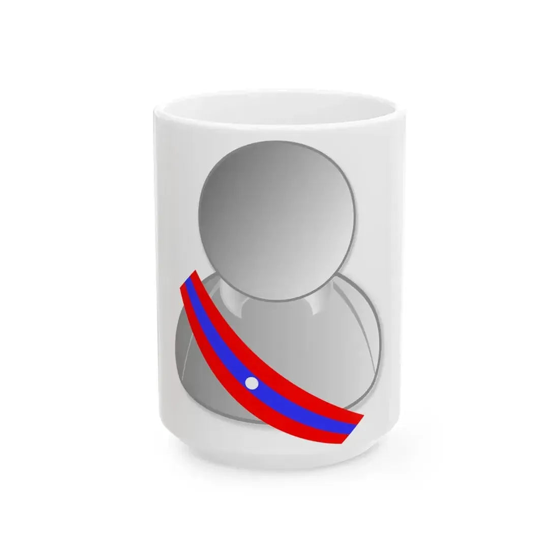 Laos politic personality icon (Laos) White Coffee Mug 15oz - Go Mug Yourself