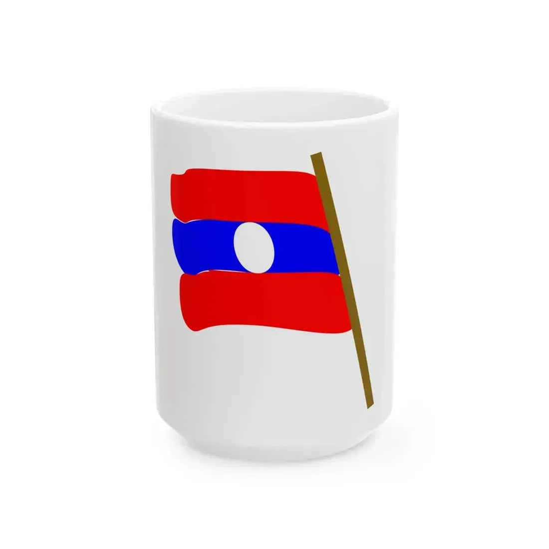 Laotricolor (Laos) White Coffee Mug 15oz - Go Mug Yourself