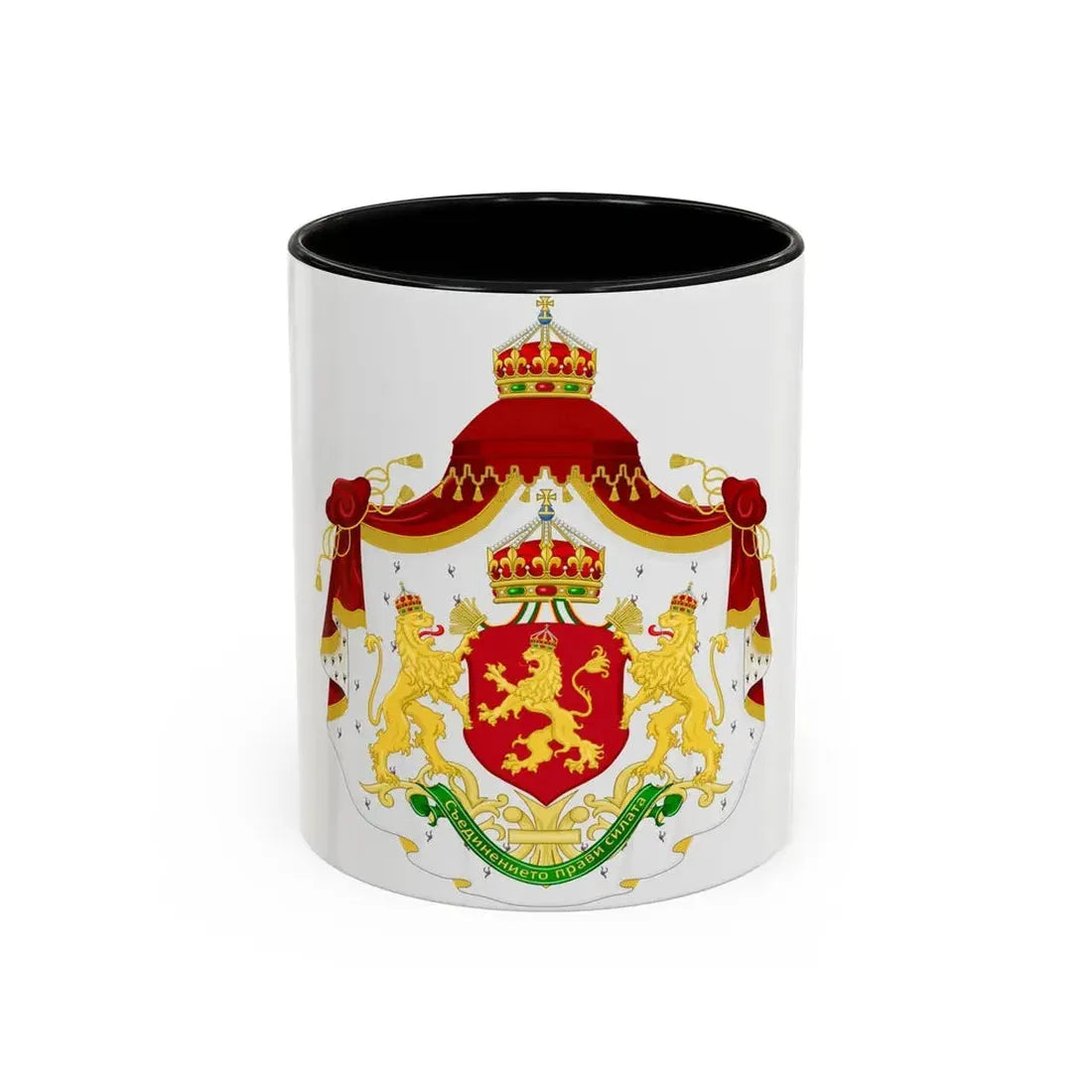 Larger State Achievement of Bulgaria 1908-1946 - Accent Coffee Mug 11oz Black - Go Mug Yourself