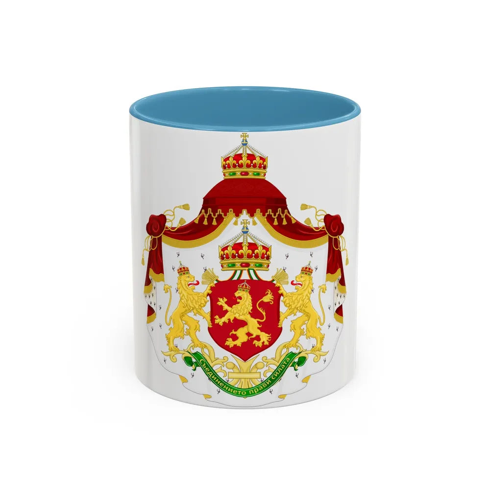 Larger State Achievement of Bulgaria 1908-1946 - Accent Coffee Mug 11oz Light Blue - Go Mug Yourself