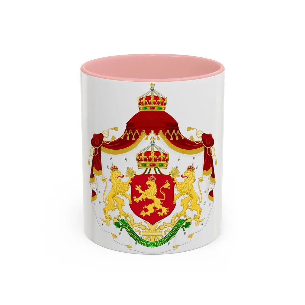 Larger State Achievement of Bulgaria 1908-1946 - Accent Coffee Mug 11oz Pink - Go Mug Yourself