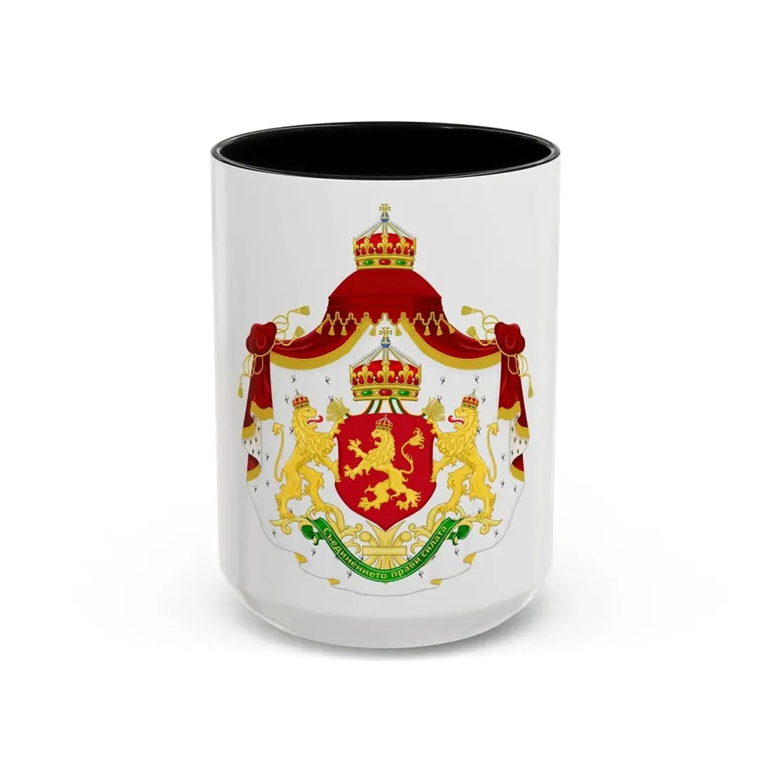Larger State Achievement of Bulgaria 1908-1946 - Accent Coffee Mug 15oz Black - Go Mug Yourself