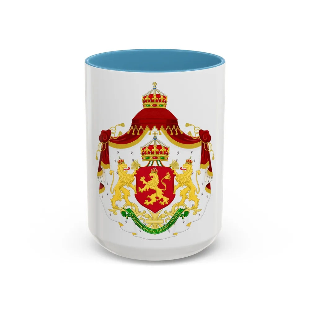 Larger State Achievement of Bulgaria 1908-1946 - Accent Coffee Mug 15oz Light Blue - Go Mug Yourself