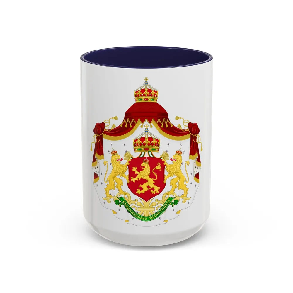 Larger State Achievement of Bulgaria 1908-1946 - Accent Coffee Mug 15oz Navy - Go Mug Yourself