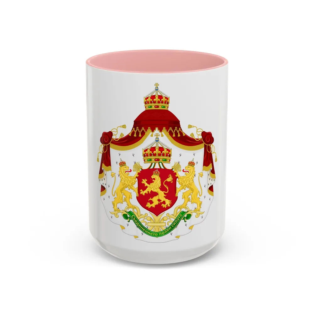 Larger State Achievement of Bulgaria 1908-1946 - Accent Coffee Mug 15oz Pink - Go Mug Yourself