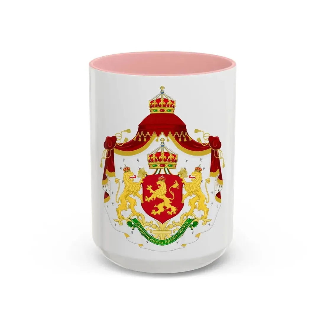 Larger State Achievement of Bulgaria 1908-1946 - Accent Coffee Mug 15oz Pink - Go Mug Yourself