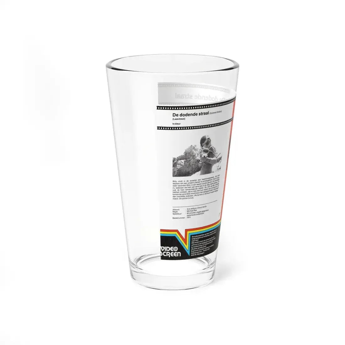 LASERBLAST (VHS COVER) Pint Glass 16oz - Go Mug Yourself