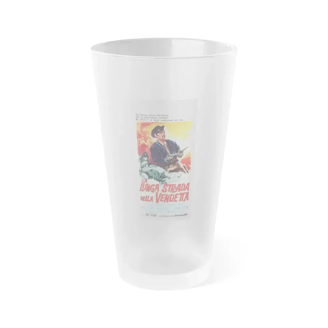LAST RIDE TO SANTA CRUZ (ITALIAN) 1964 Movie Poster - Frosted Pint Glass 16oz 16oz Frosted - Go Mug Yourself
