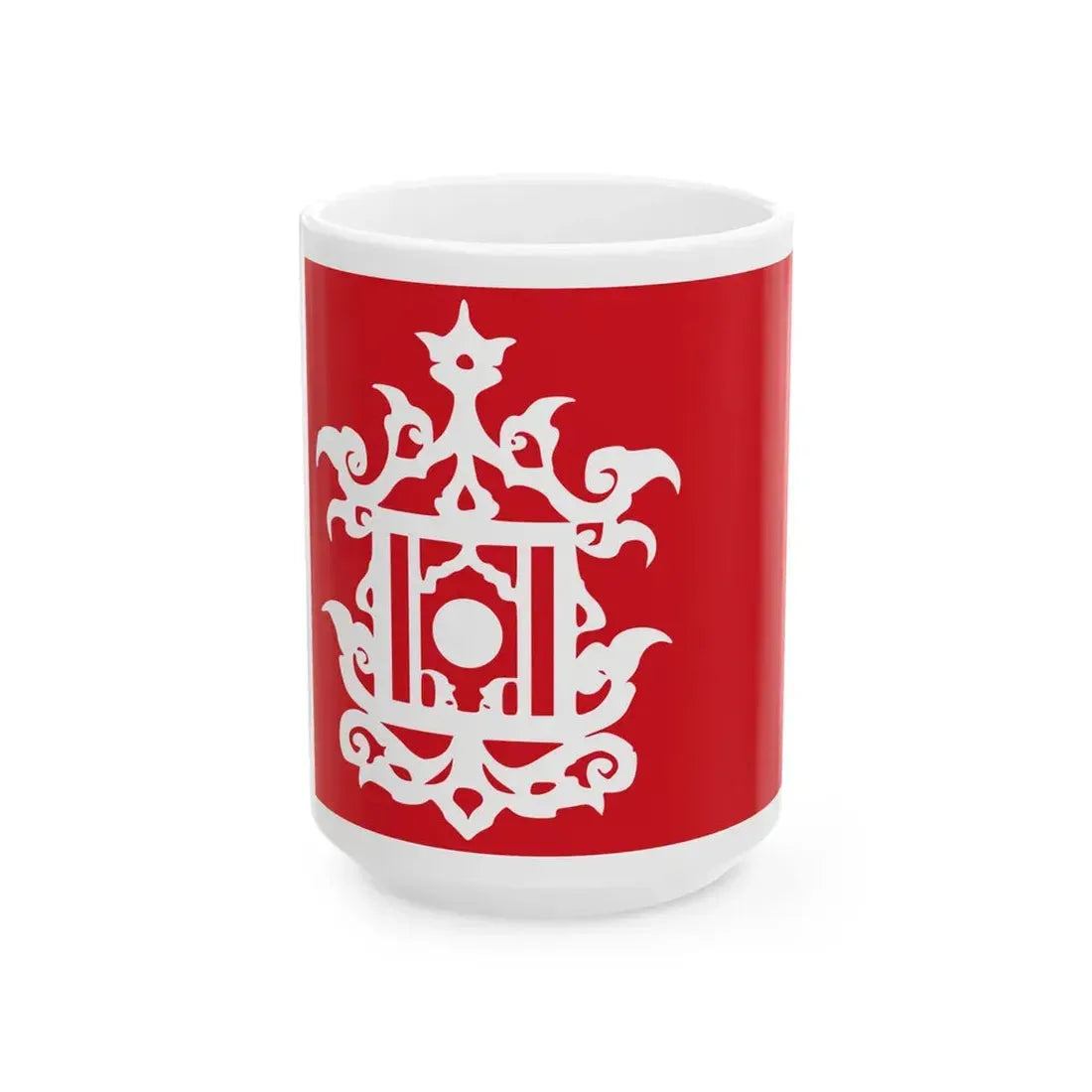 Late 19th Century Flag of Sulu (Philippines) White Coffee Mug 15oz - Go Mug Yourself