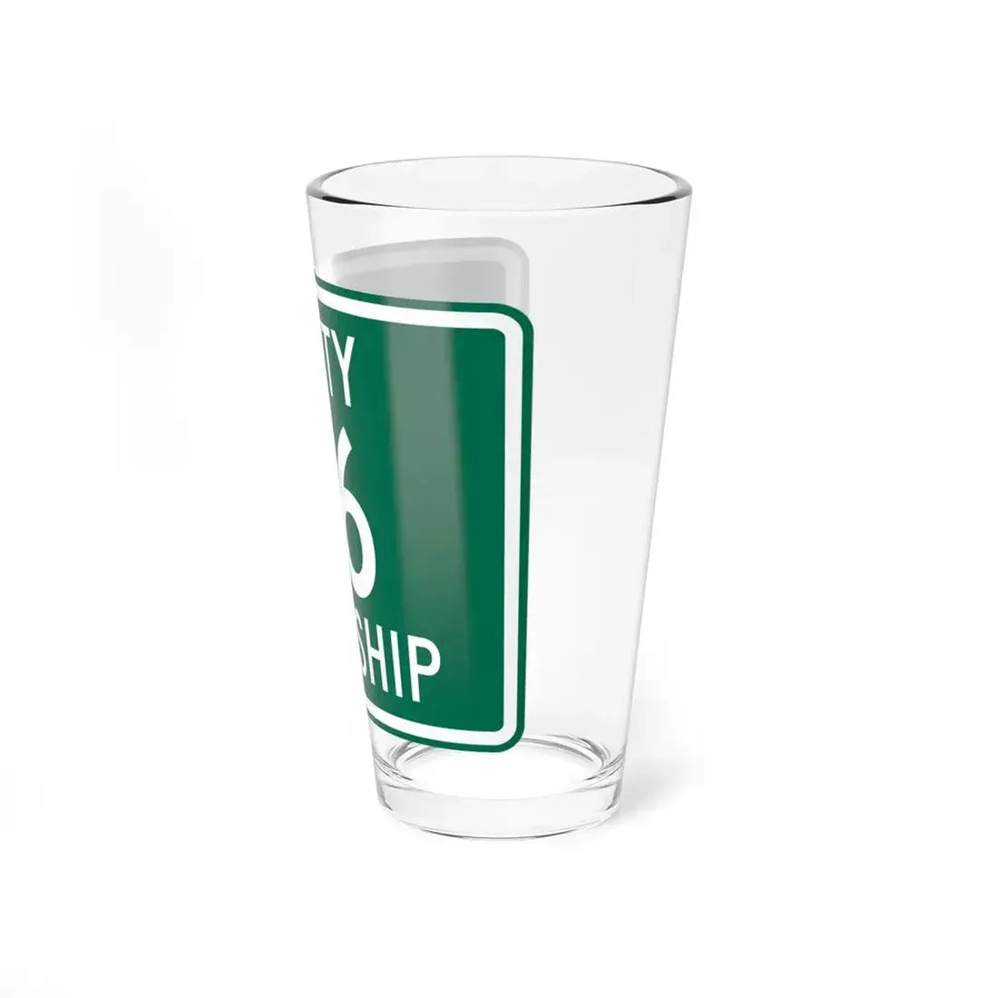 Latty Township Route 76 Paulding County Ohio (Ohio) (Road Sign) Pint Glass 16oz - Go Mug Yourself