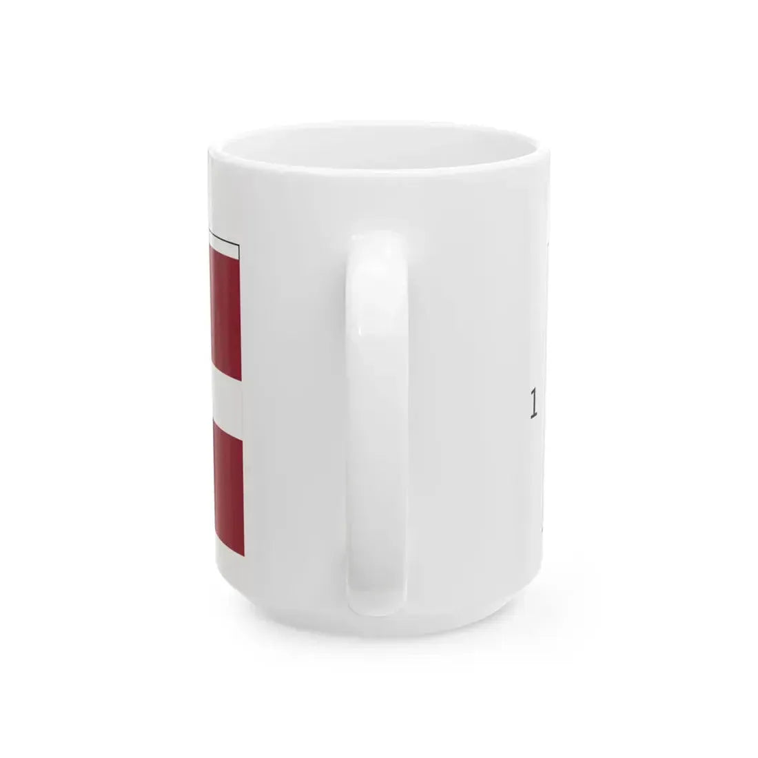 Latvijas karogs proporcijas 2 (Latvia) White Coffee Mug - Go Mug Yourself