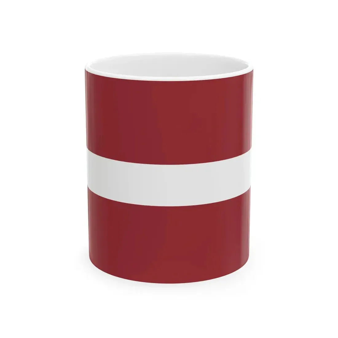 Latvijas Republika Latvia 16-9 (Latvia) White Coffee Mug 11oz - Go Mug Yourself