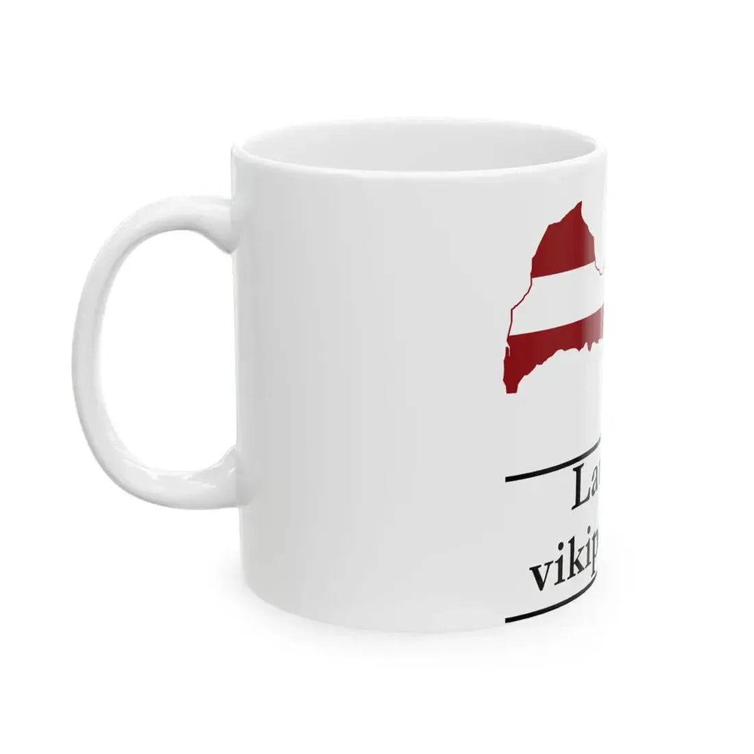 Latvijas vikiprojekta logo (Latvia) White Coffee Mug - Go Mug Yourself