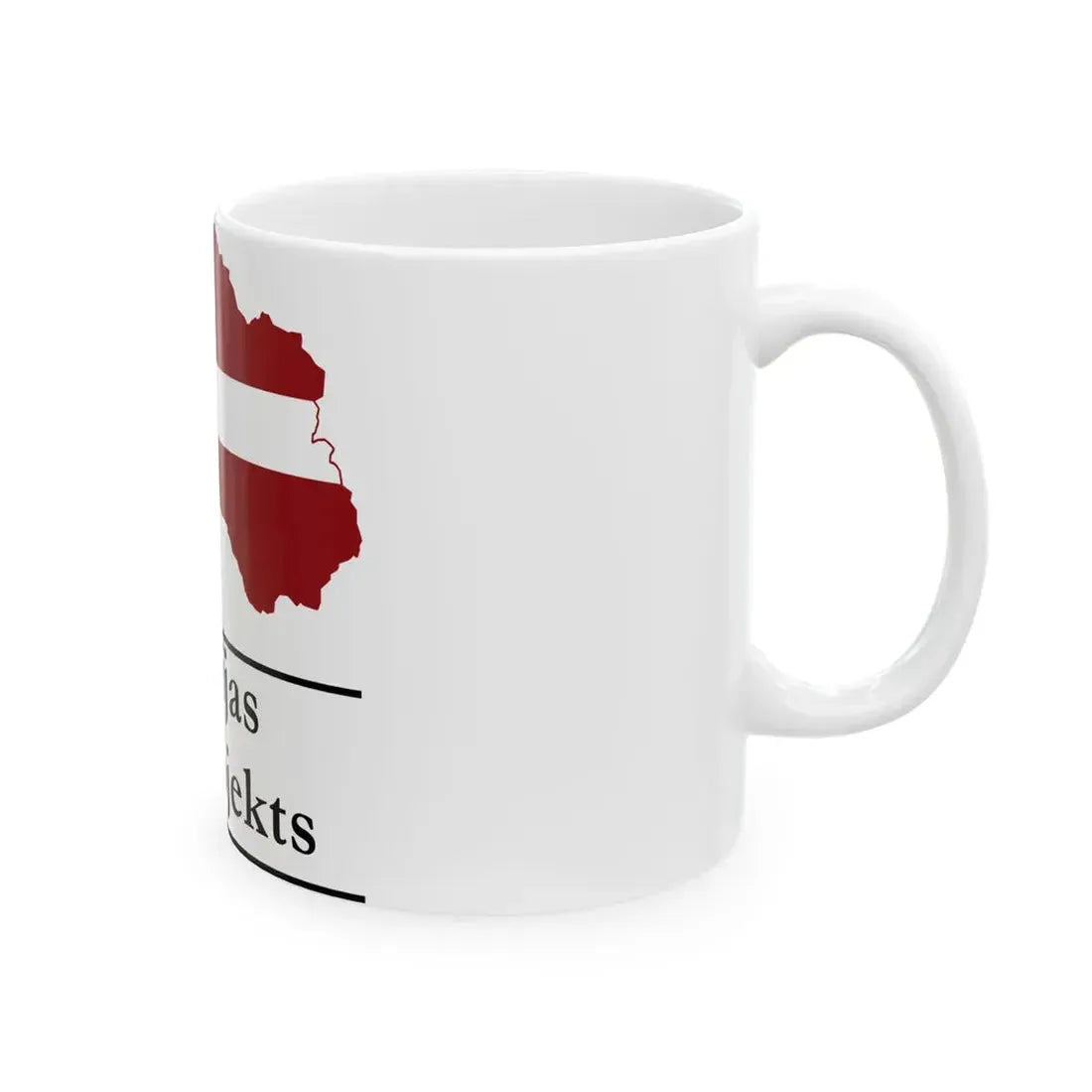Latvijas vikiprojekta logo (Latvia) White Coffee Mug - Go Mug Yourself