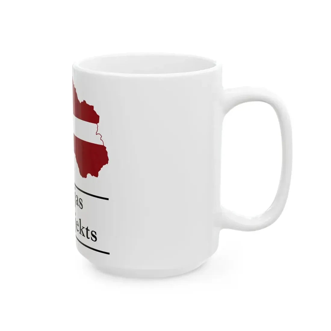 Latvijas vikiprojekta logo (Latvia) White Coffee Mug - Go Mug Yourself