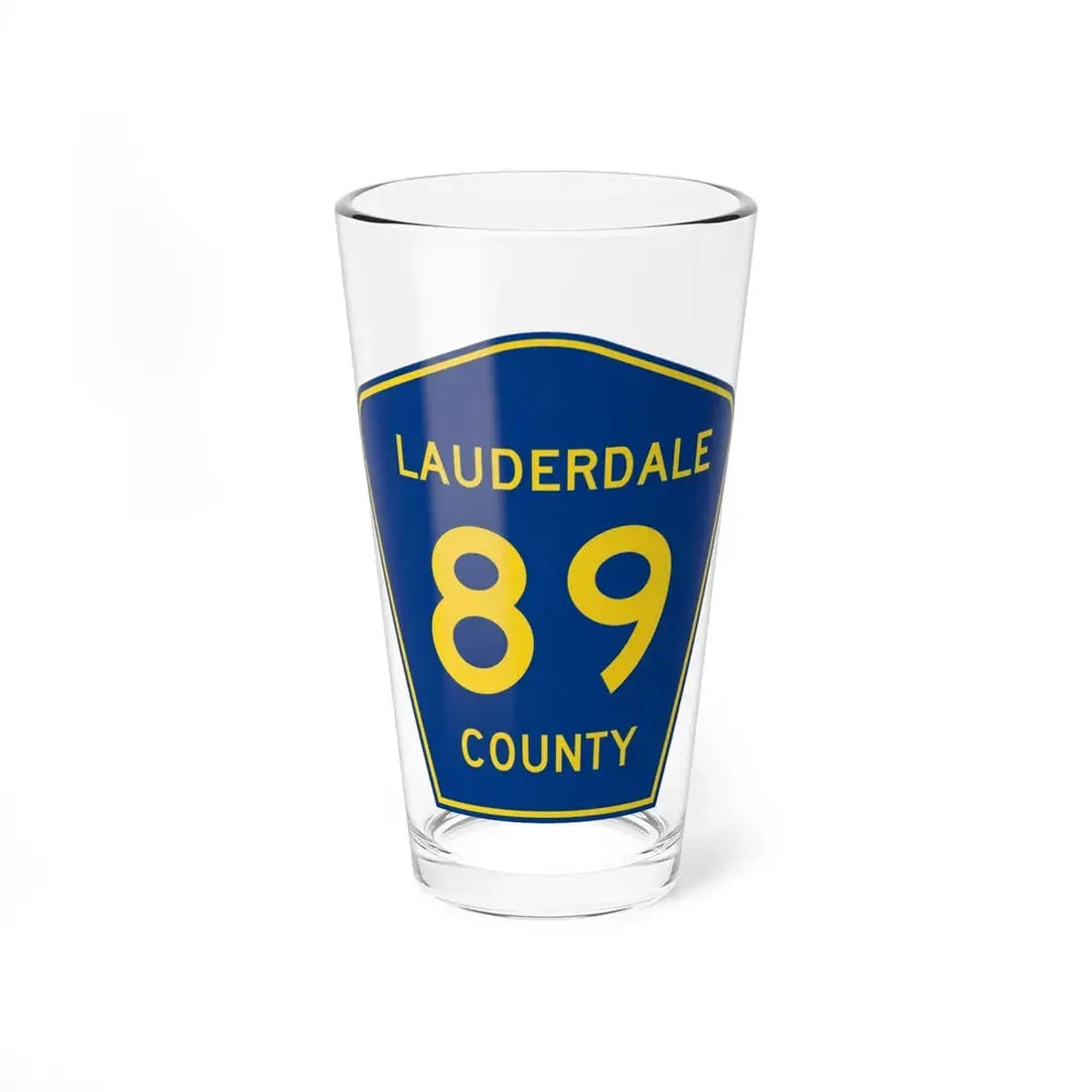 Lauderdale County Route 89 AL (Alabama) (Road Sign) Pint Glss 16oz 16oz - Go Mug Yourself