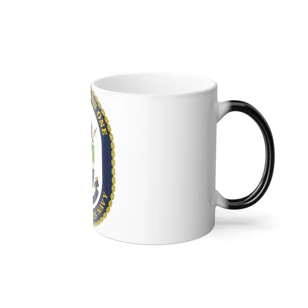 LCS Squadron One Littoral Combat Ship (U.S. Navy) Color Changing Mug 11oz-Go Mug Yourself