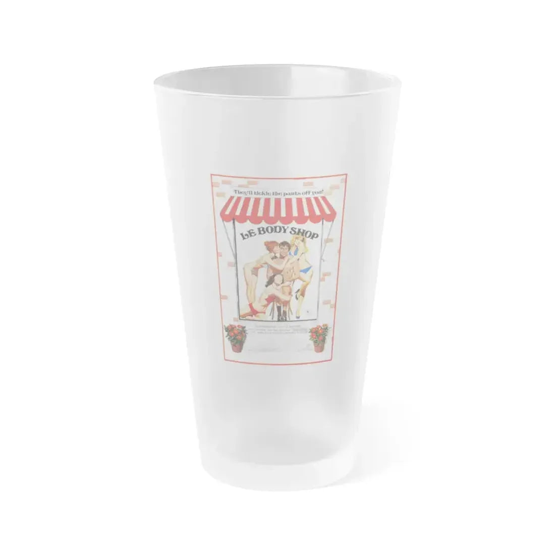 LE BODY SHOP 1976 Movie Poster - Frosted Pint Glass 16oz 16oz Frosted - Go Mug Yourself