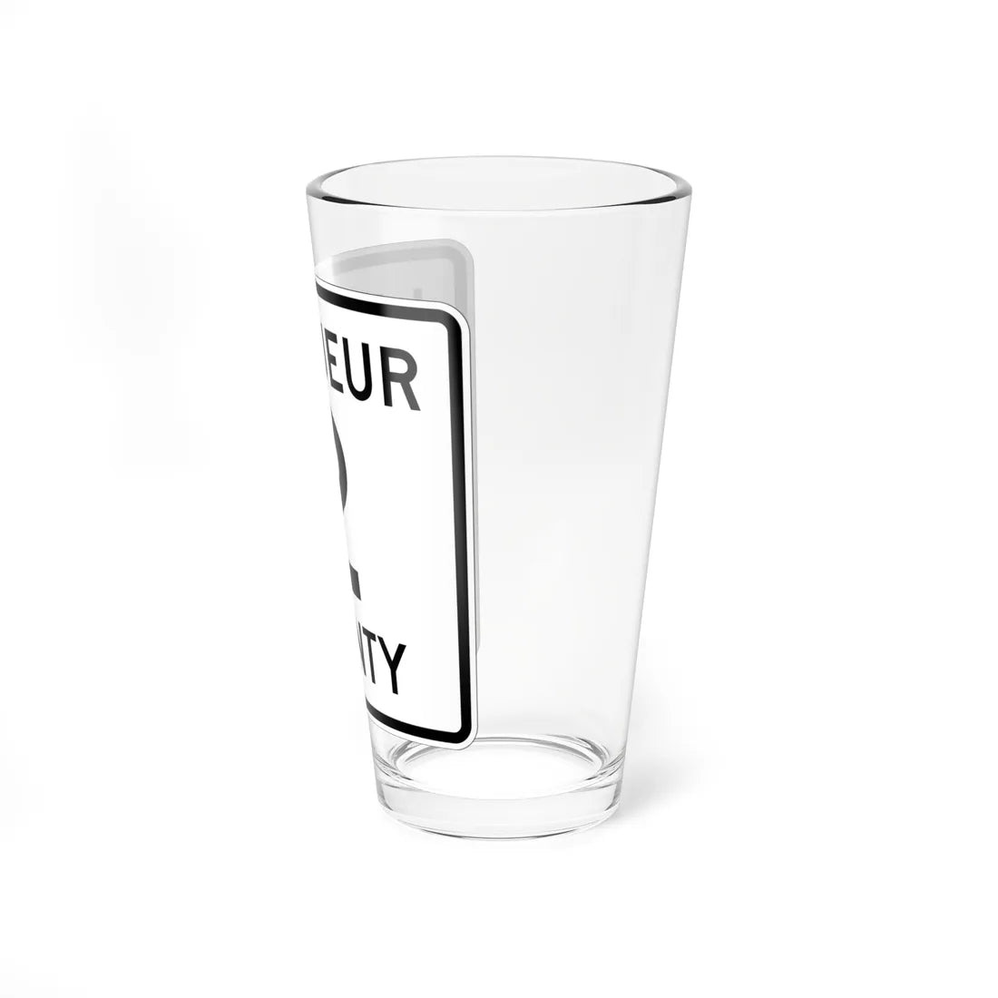 Le Sueur County 2 MN (Minnesota) (Road Sign) Pint Glass 16oz - Go Mug Yourself