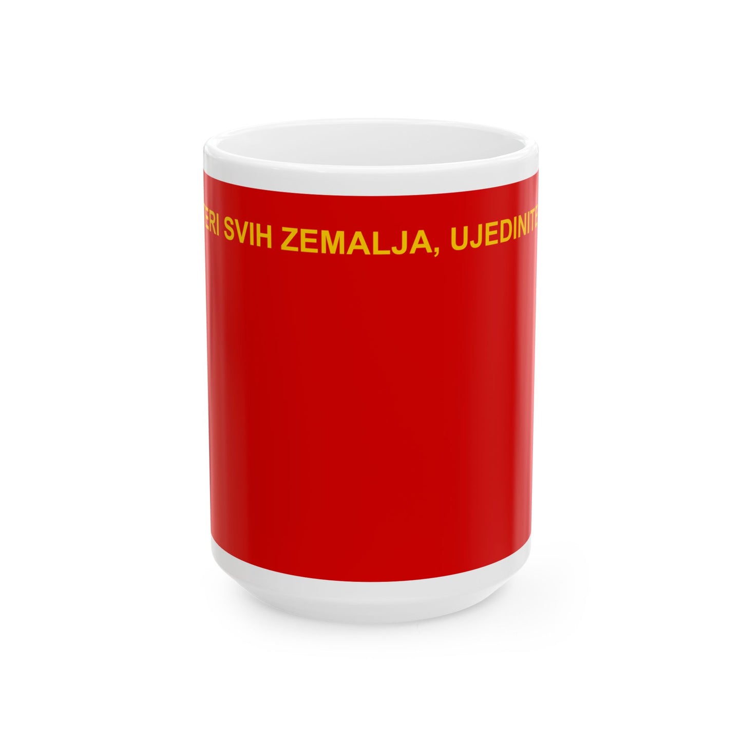 League of Communists of Croatia Flag (Croatia) White Coffee Mug-15oz-Go Mug Yourself