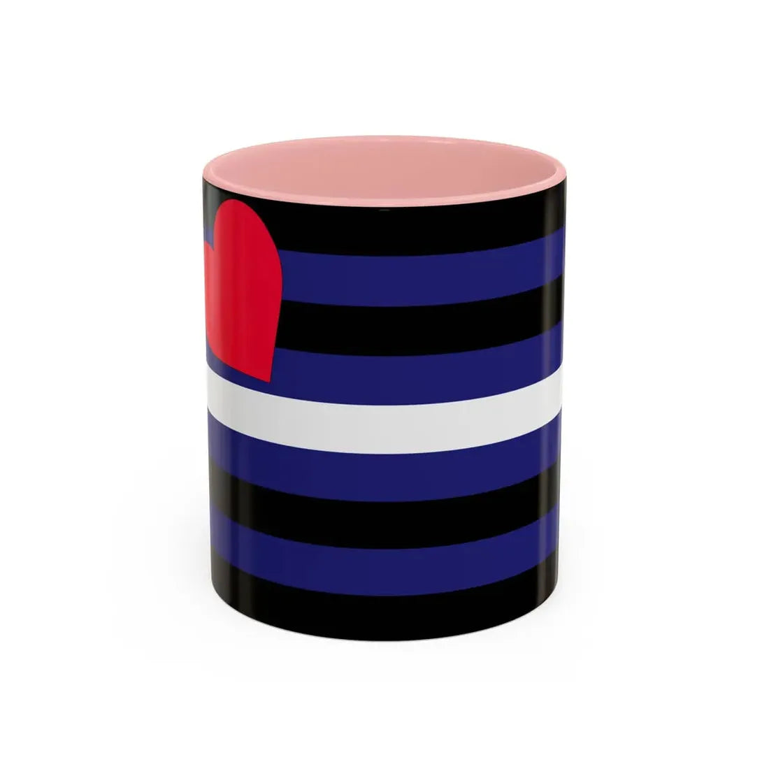 Leather, Latex, and BDSM Pride Flag - Accent Coffee Mug 11oz Pink - Go Mug Yourself