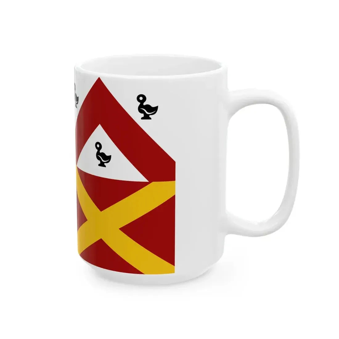 Ledegem vlag (Belgium) White Coffee Mug - Go Mug Yourself